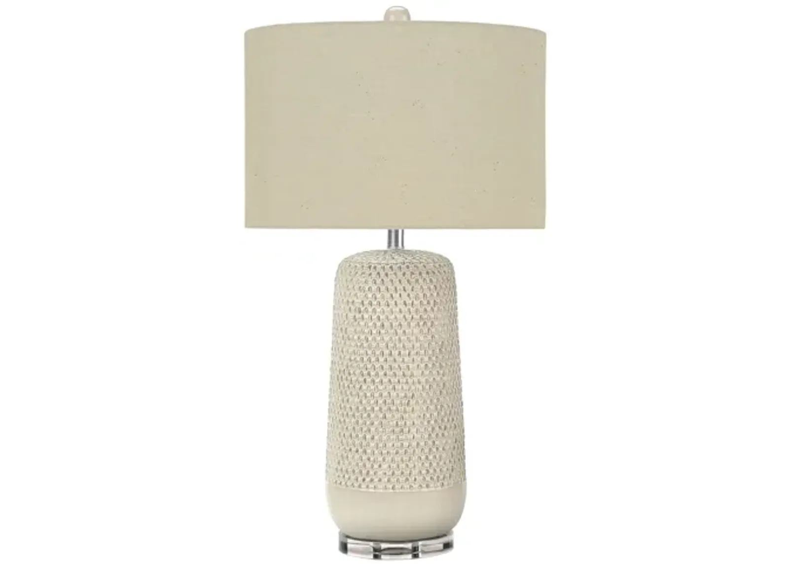 Cream Textured Ceramic Table Lamp