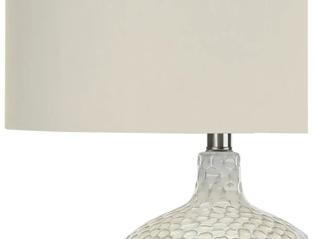 Cream Ceramic Textured Table Lamp