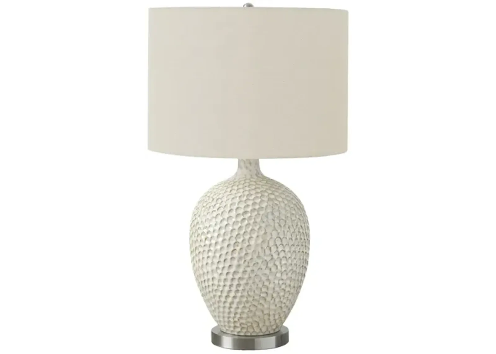 Cream Ceramic Textured Table Lamp