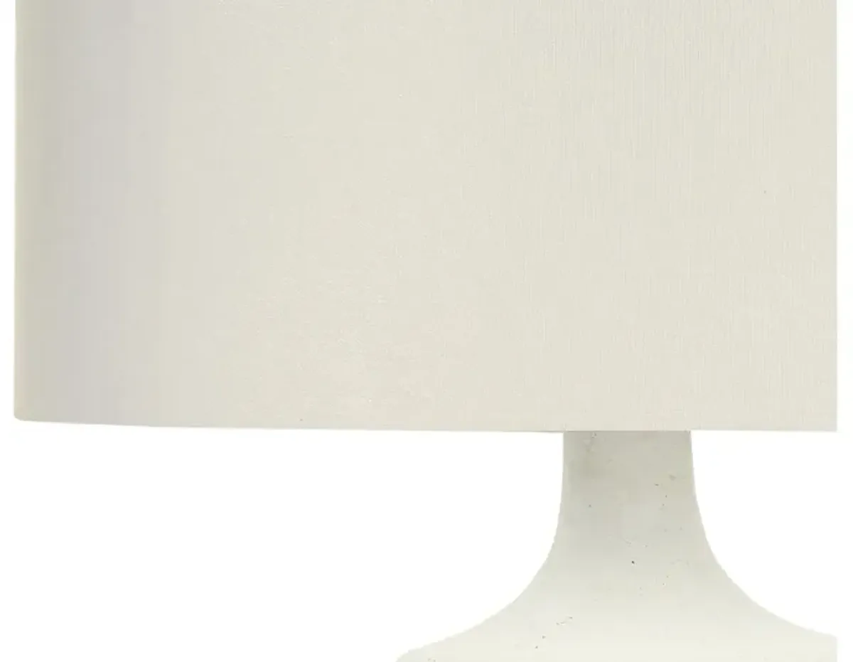 Cream Resin Table Lamp