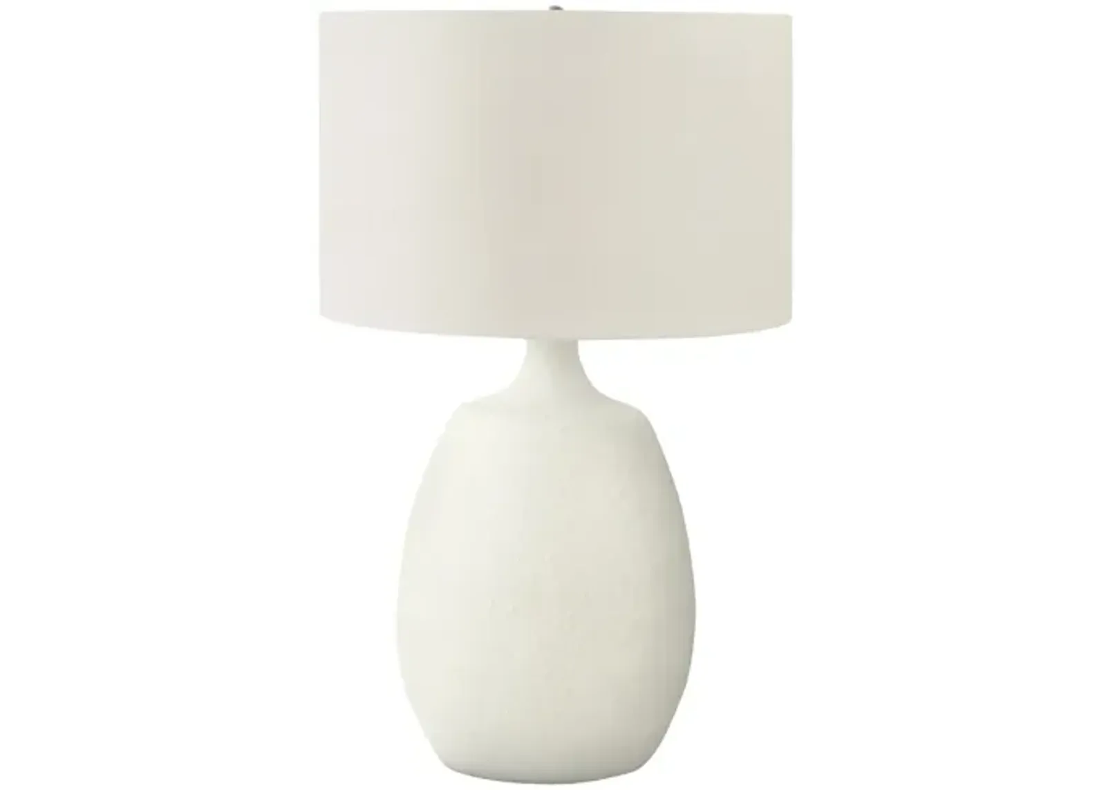 Cream Resin Table Lamp