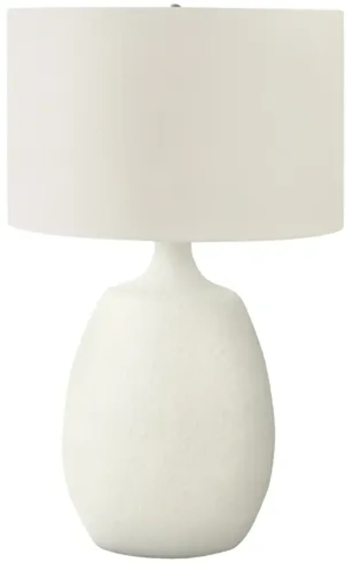 Cream Resin Table Lamp