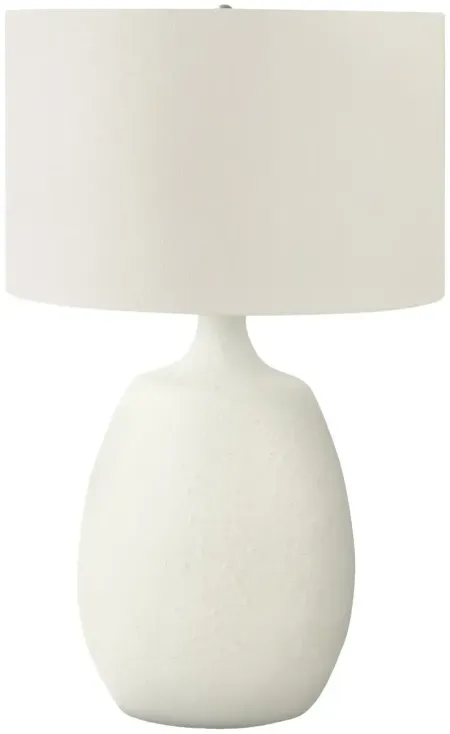 Cream Resin Table Lamp