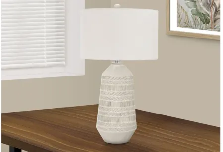 Ceramic Cream Textured Table Lamp