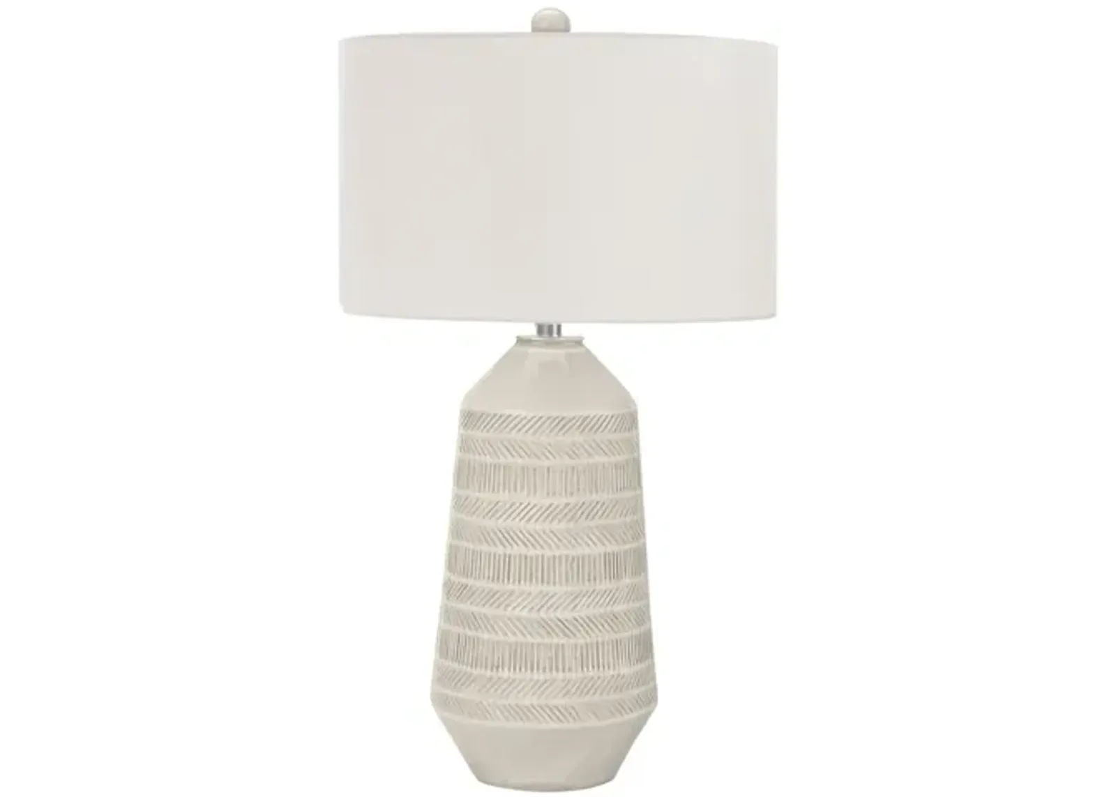 Ceramic Cream Textured Table Lamp