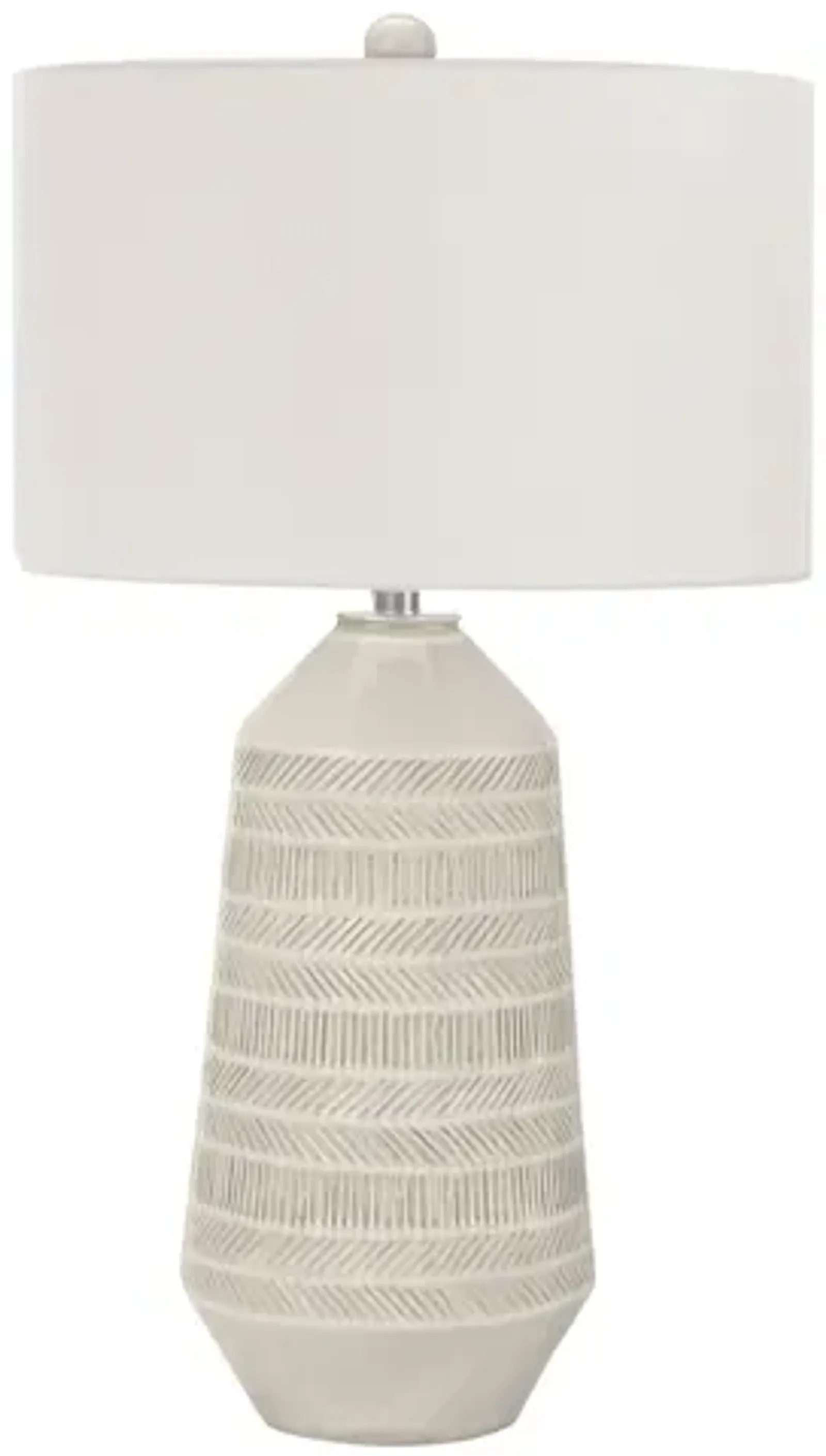 Ceramic Cream Textured Table Lamp