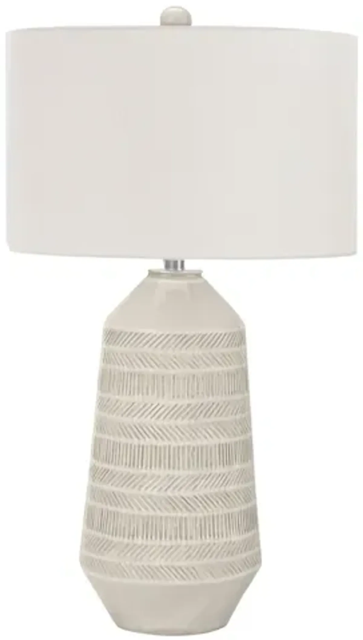 Ceramic Cream Textured Table Lamp