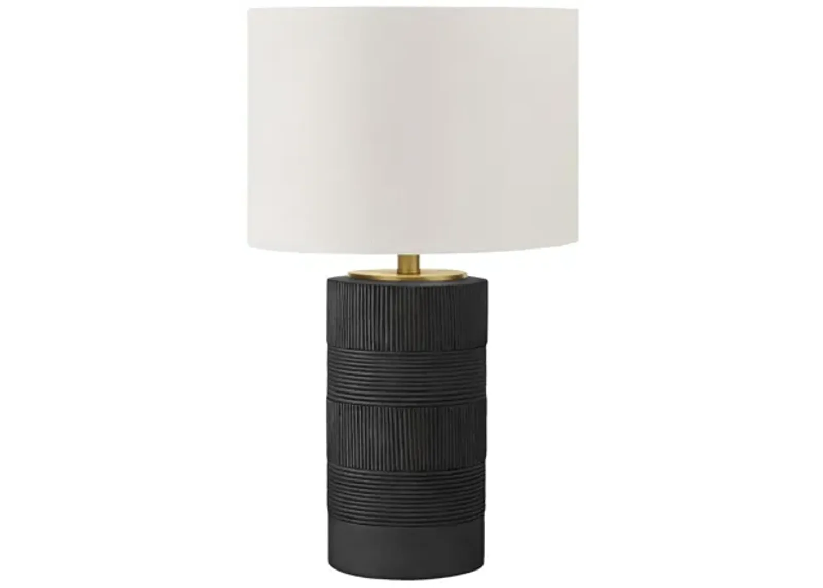 Black Resin Table Lamp