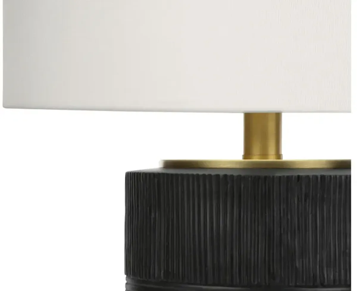 Black Resin Table Lamp