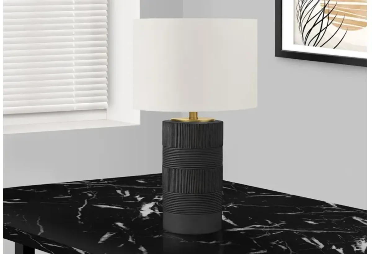 Black Resin Table Lamp