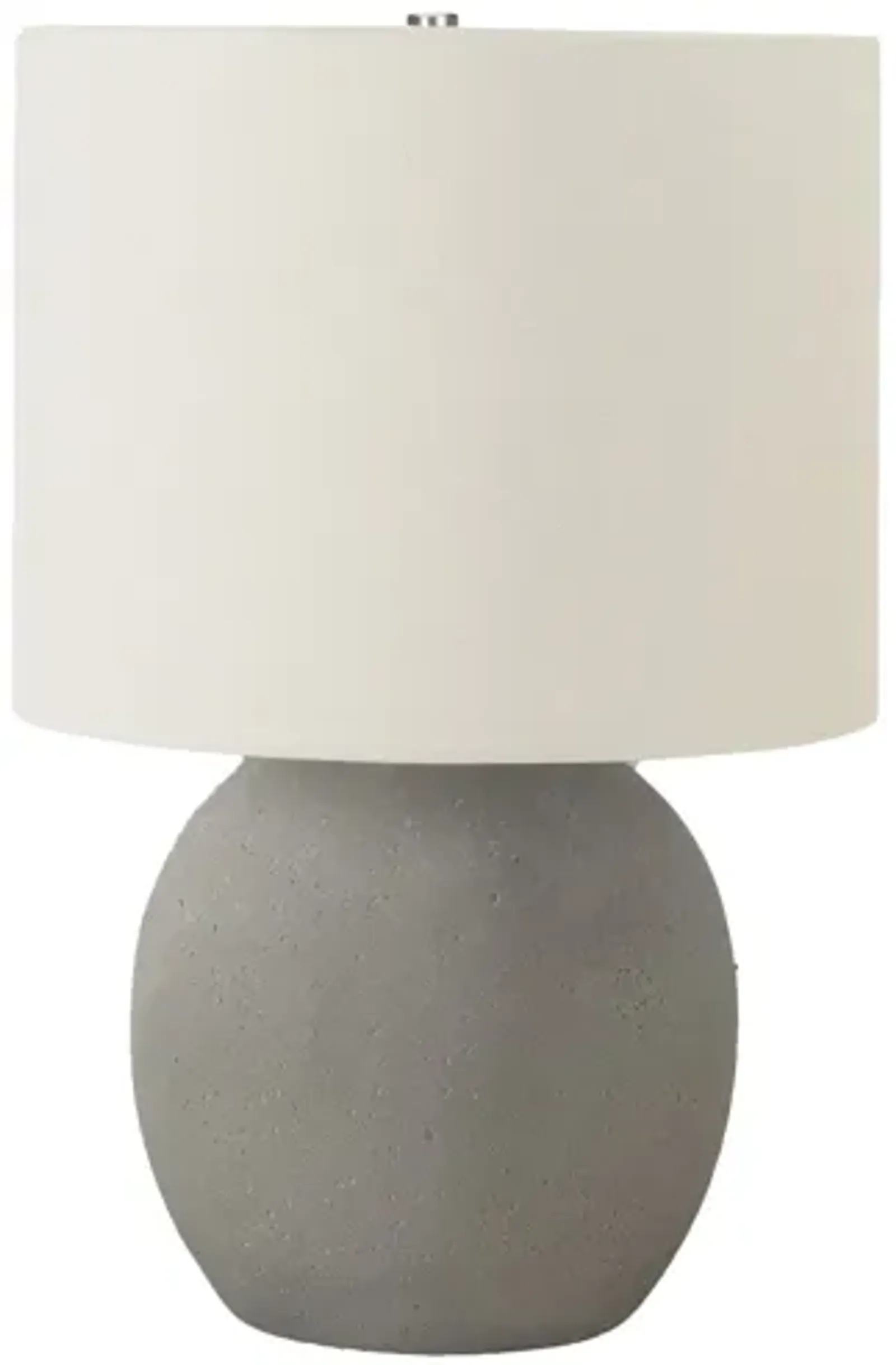 Grey Concrete Globe Table Lamp