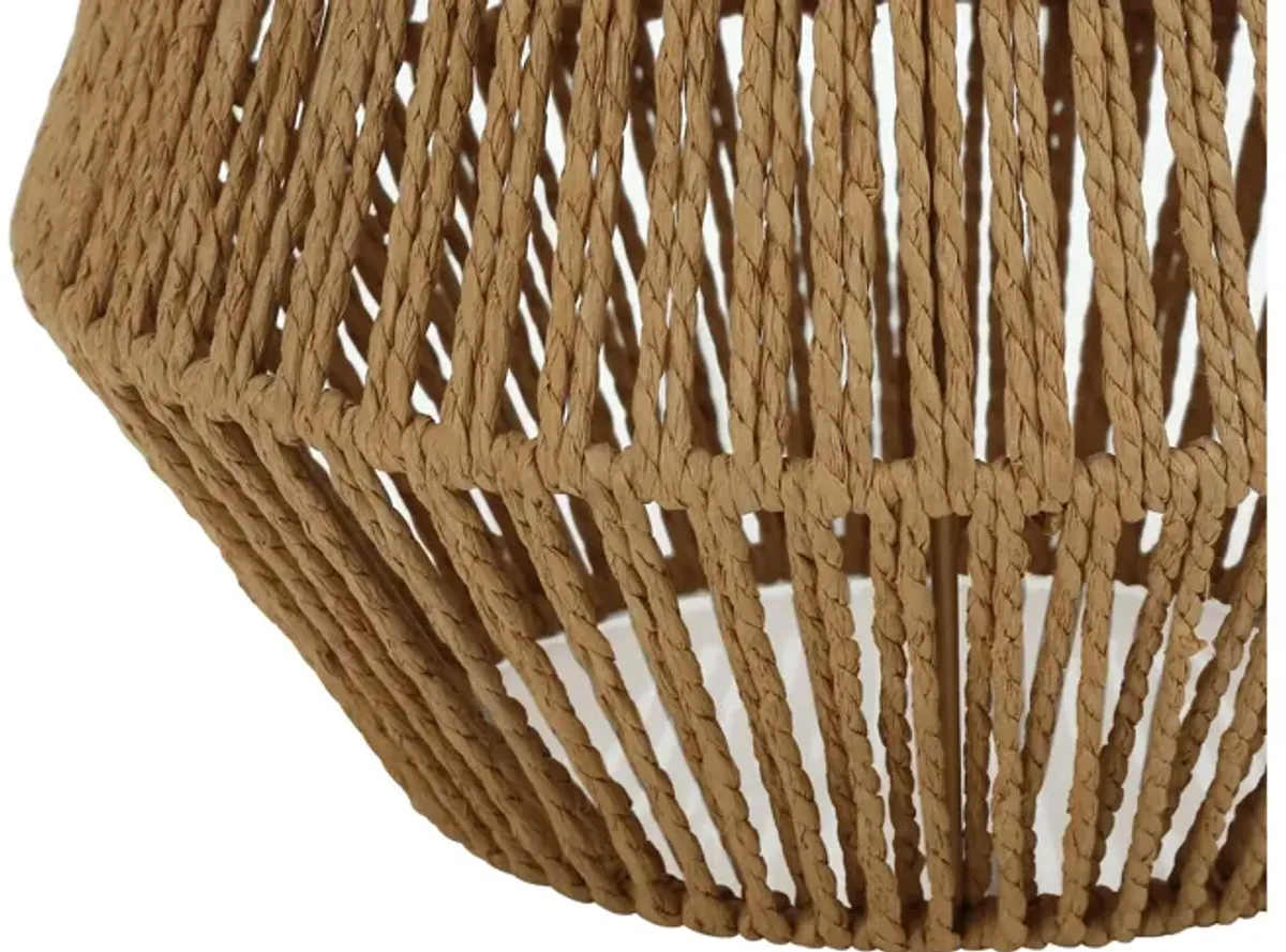 Brown Linen Rope Table Lamp