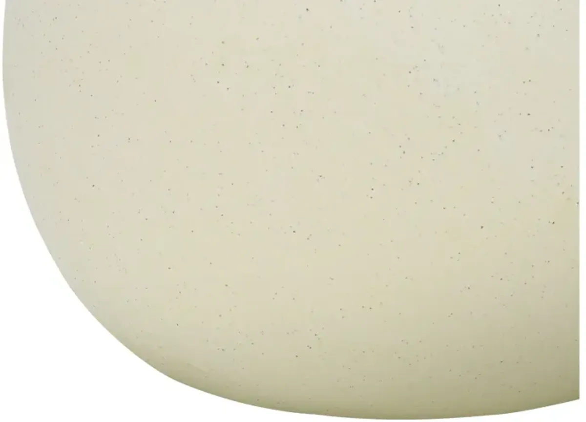 Cream Ceramic Globe Table Lamp