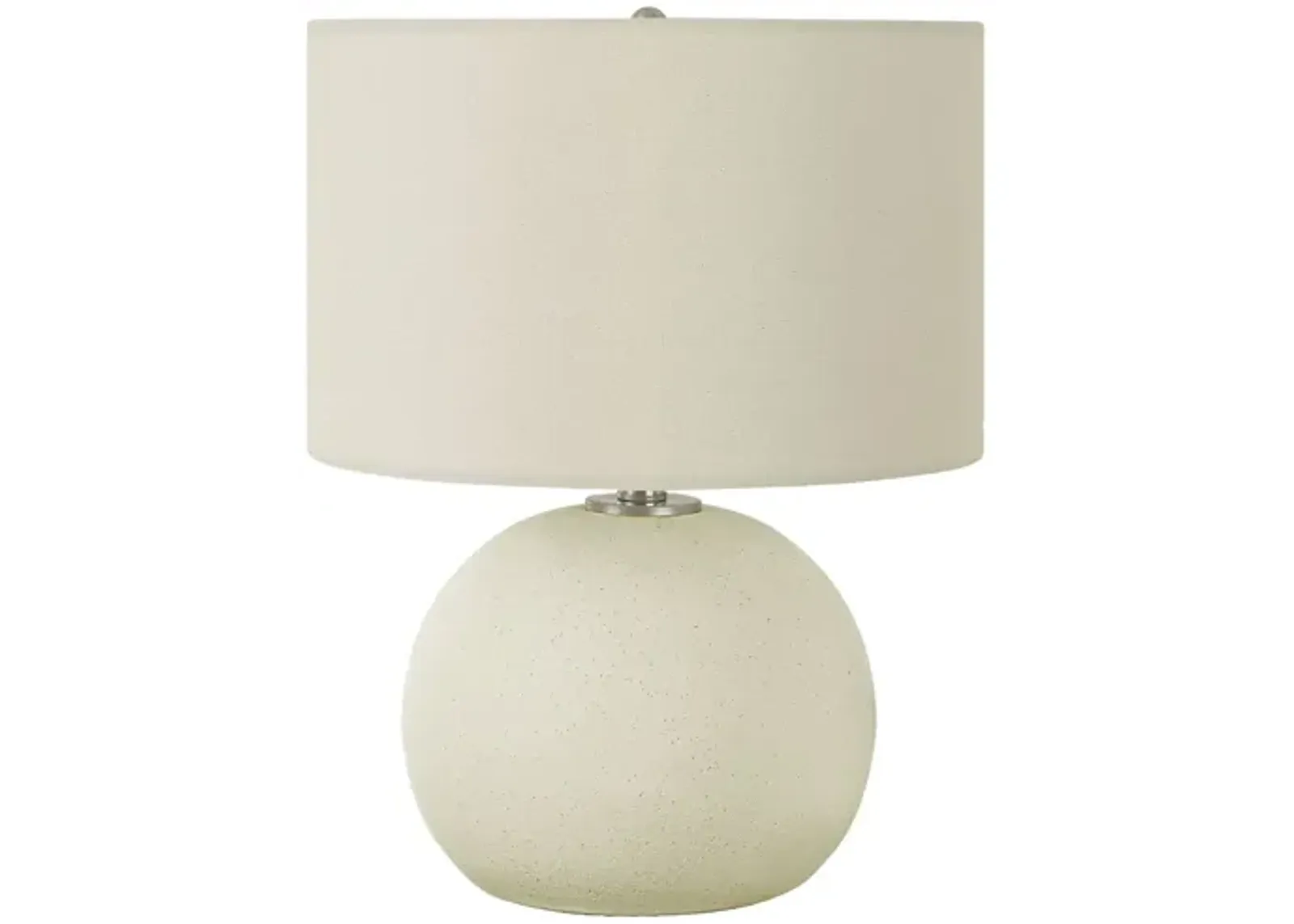 Cream Ceramic Globe Table Lamp