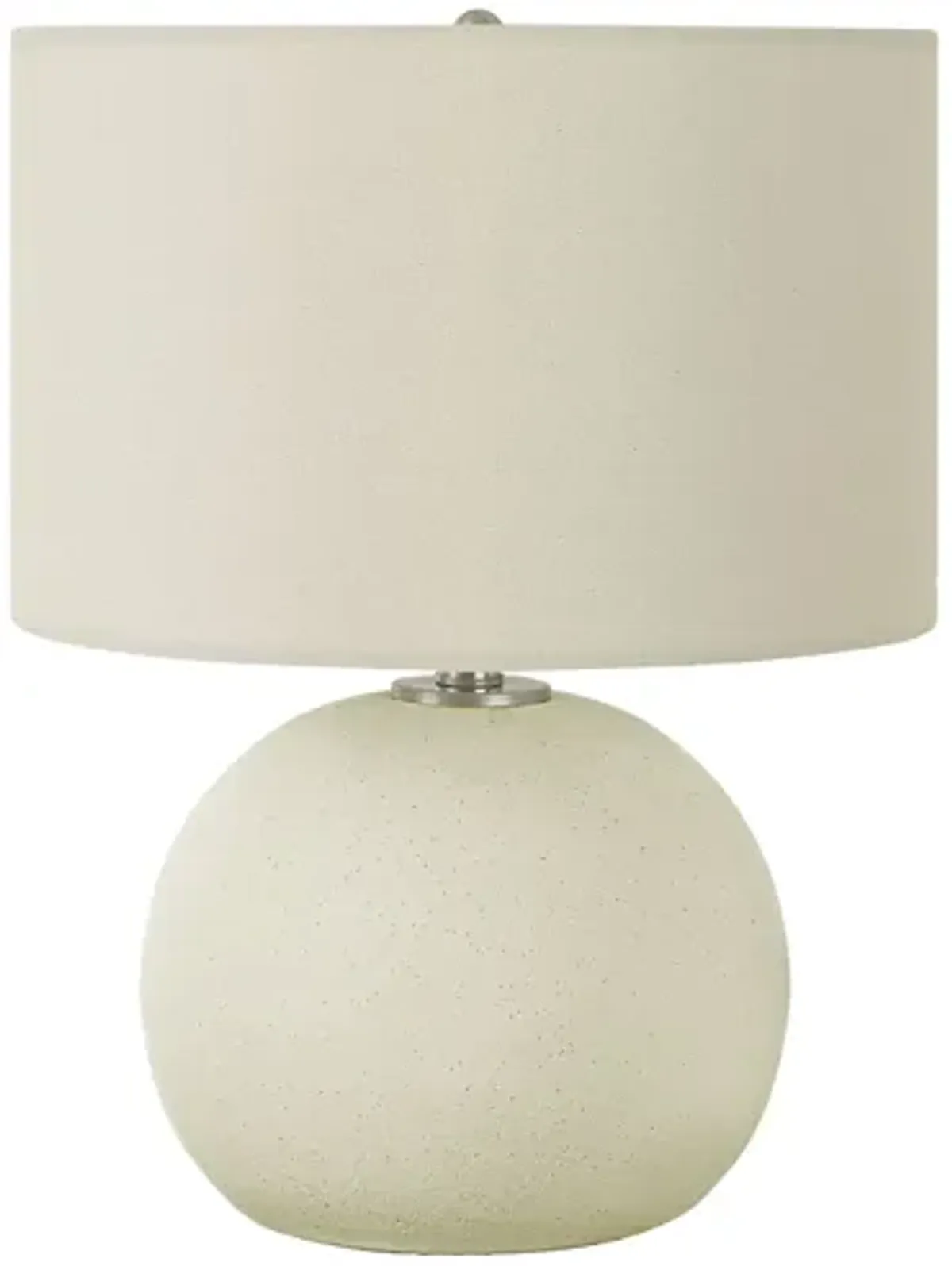 Cream Ceramic Globe Table Lamp