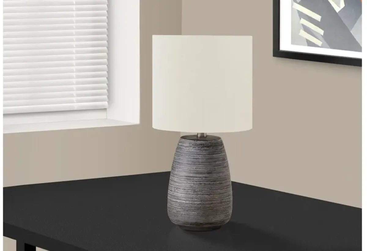 Grey Textured Ceramic Table Lamp