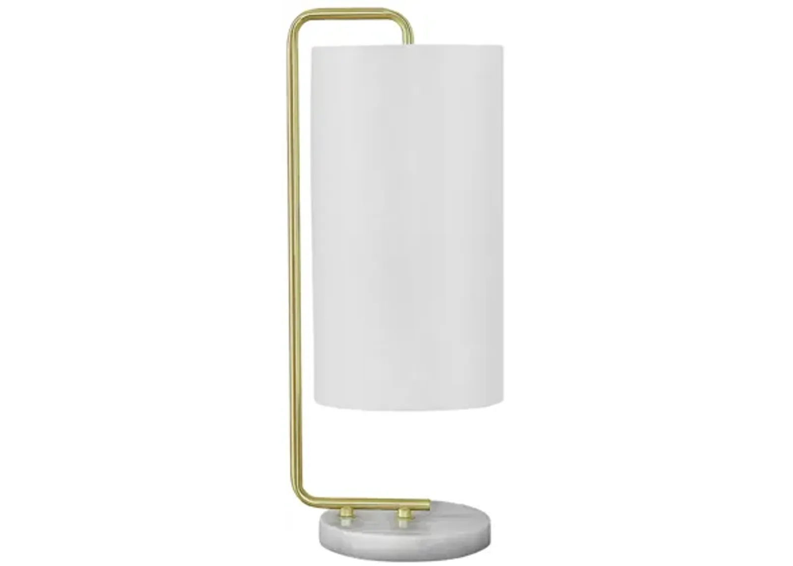 Gold Table Lamp with Marble Base