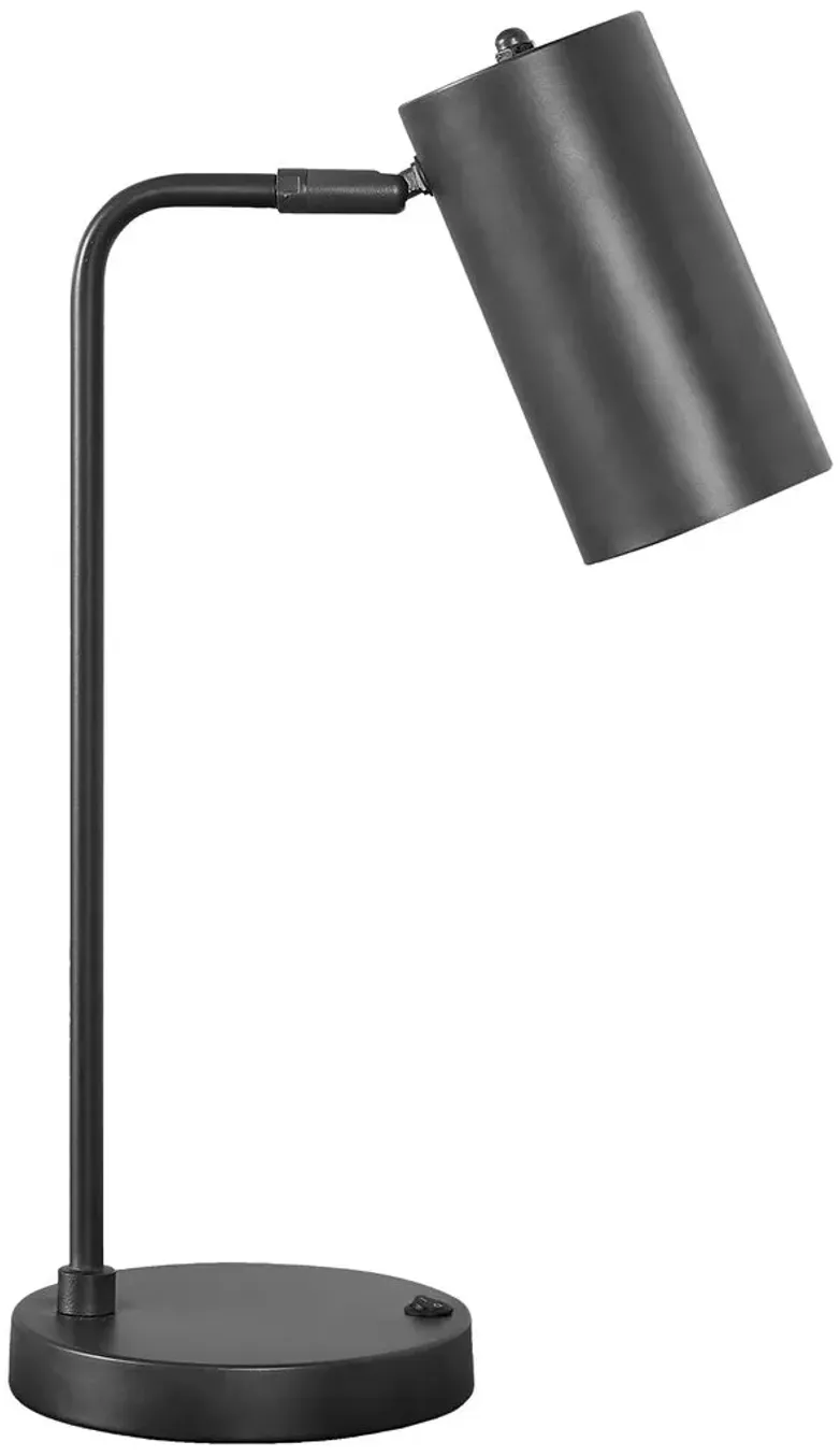 Grey Metal Task Table Lamp