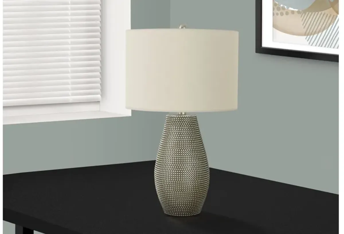 Grey Resin Textured Table Lamp