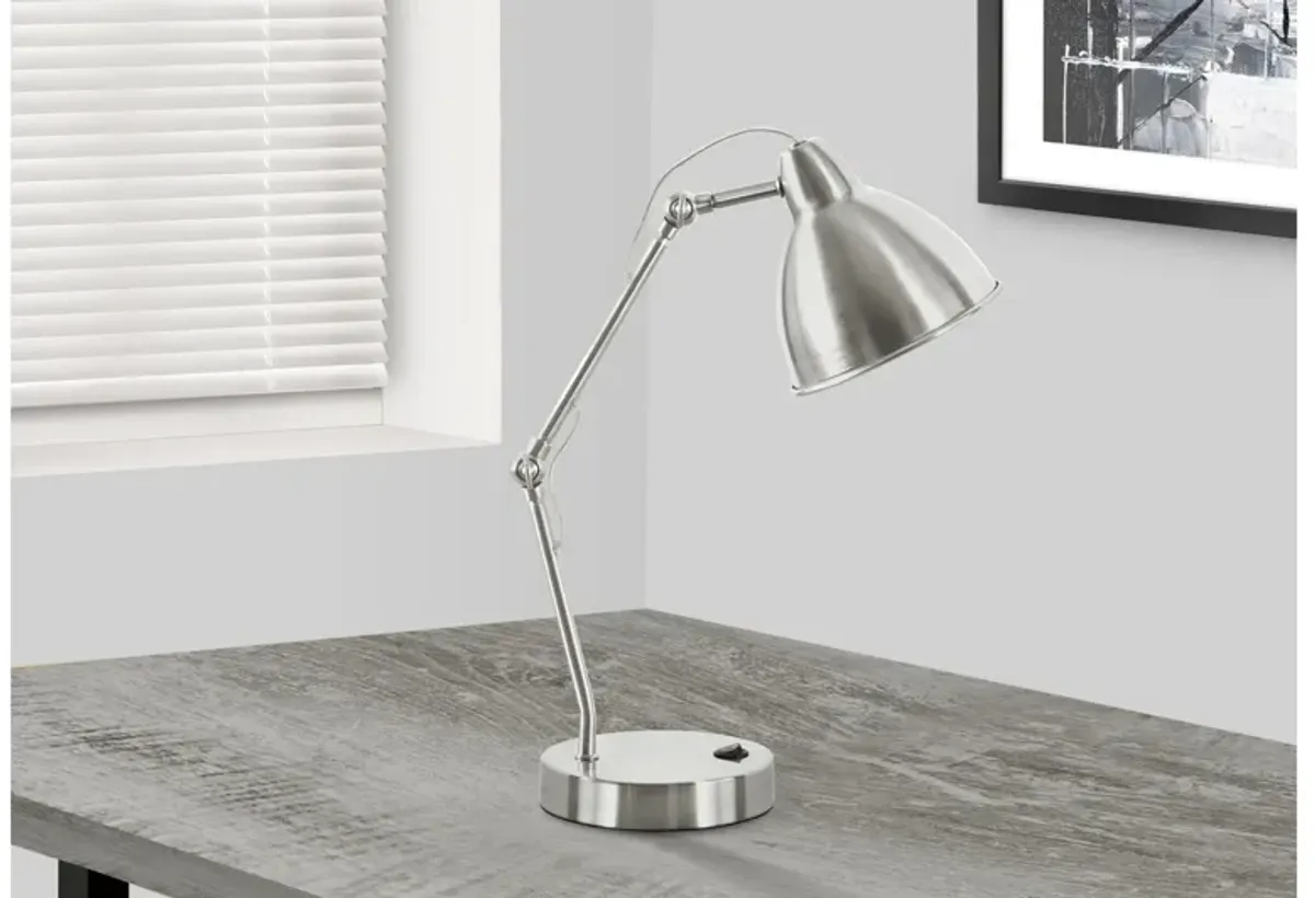 Nickel Metal Task Table Lamp