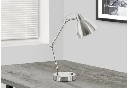 Nickel Metal Task Table Lamp