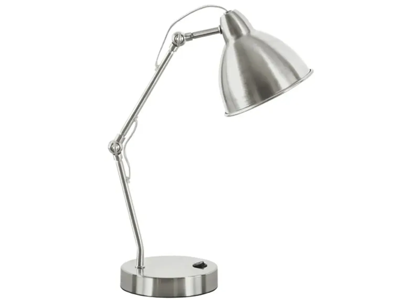 Nickel Metal Task Table Lamp