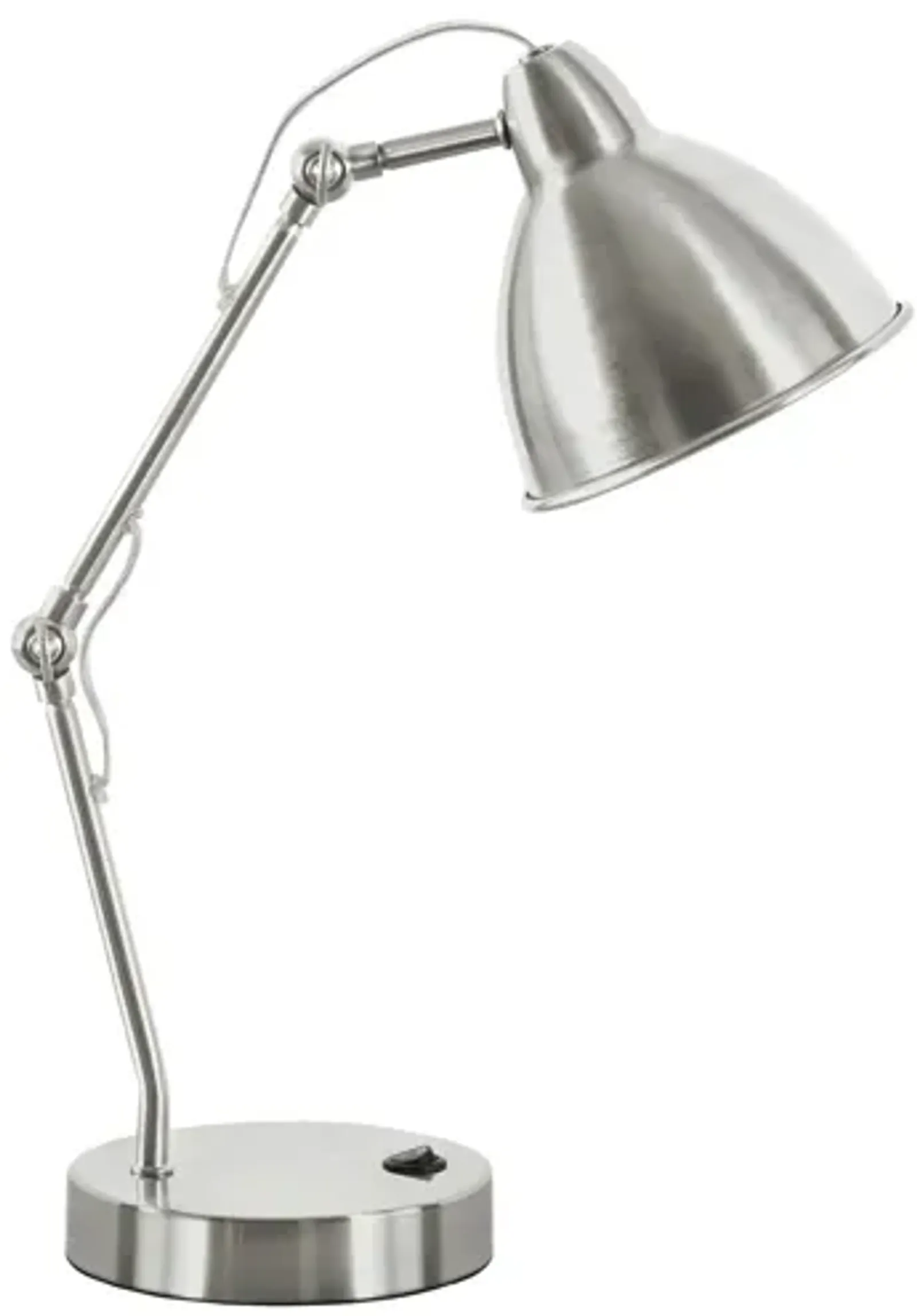 Nickel Metal Task Table Lamp