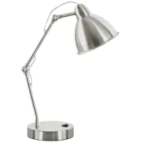 Nickel Metal Task Table Lamp