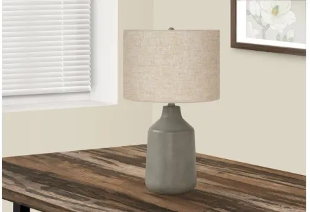 Grey Concrete Table Lamp