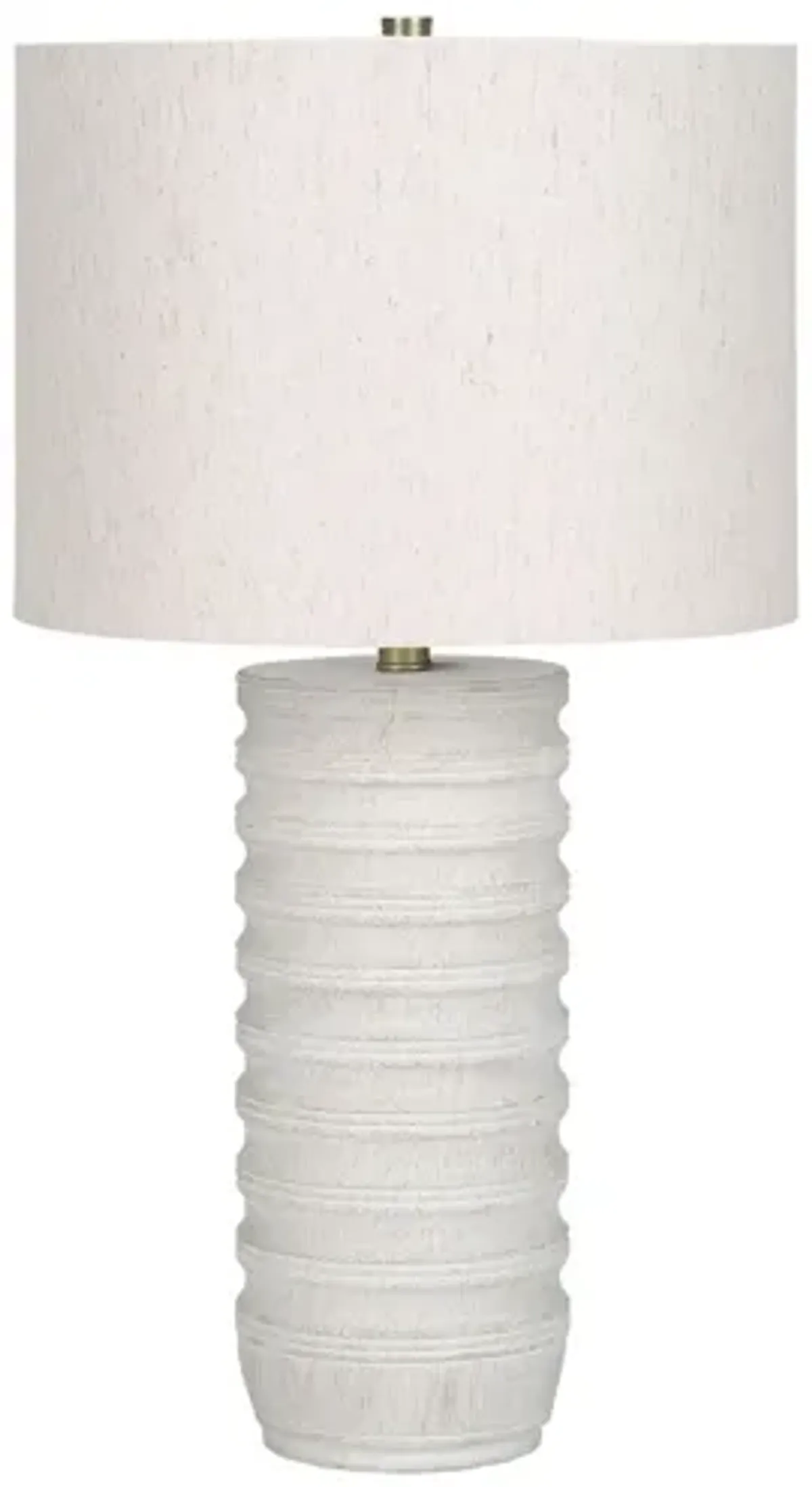 Cream Resin Table Lamp