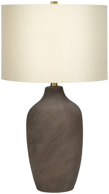 Textured Grey Ceramic Table Lamp