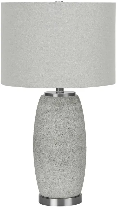 Grey Textured Ceramic Table Lamp