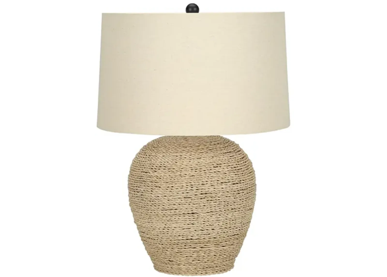 Rattan Ginger Jar Table Lamp