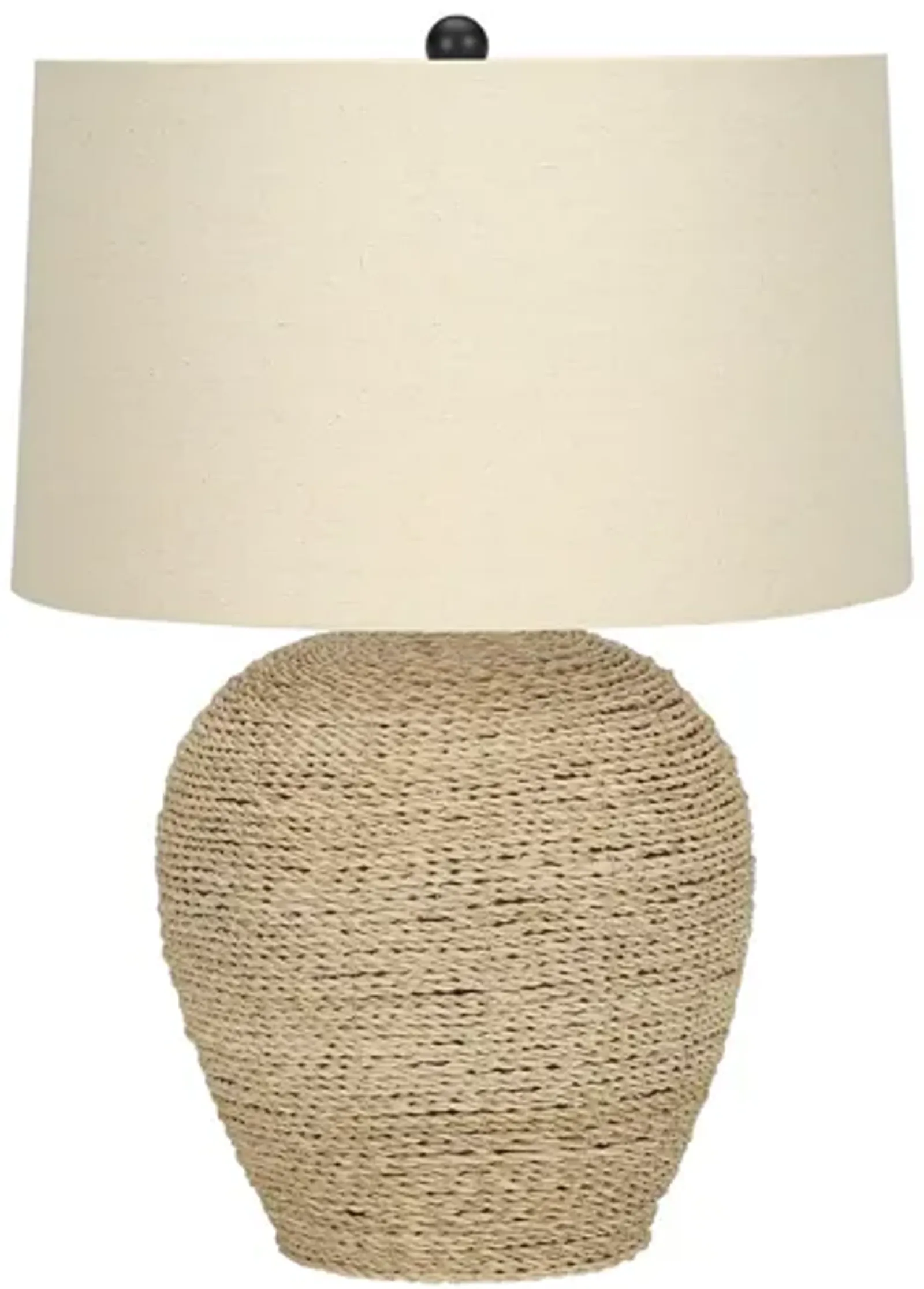 Rattan Ginger Jar Table Lamp