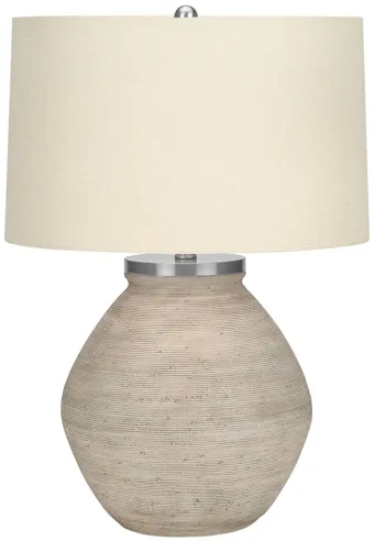 Cream Concrete Table Lamp