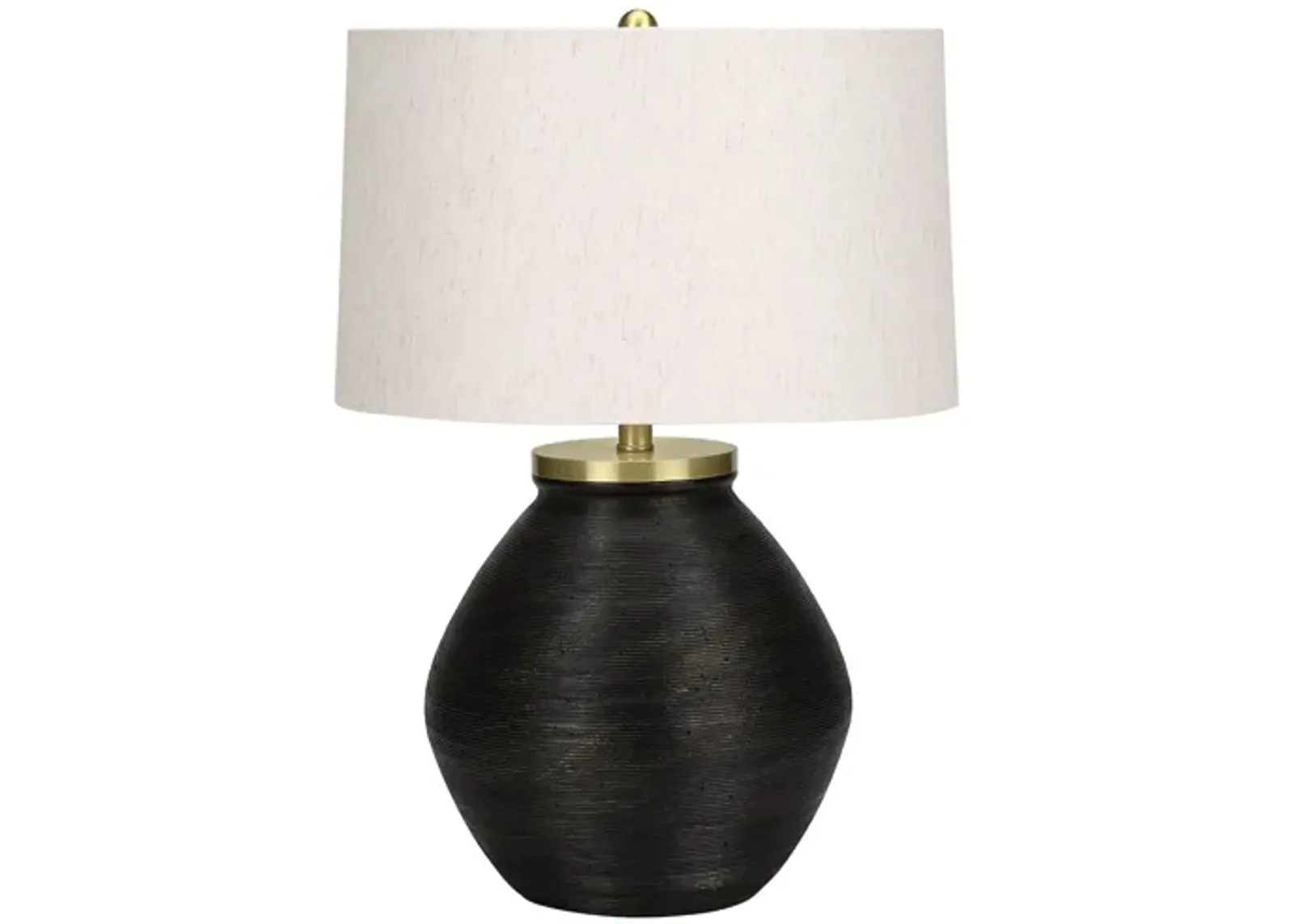 Black & Gold Concrete Table Lamp