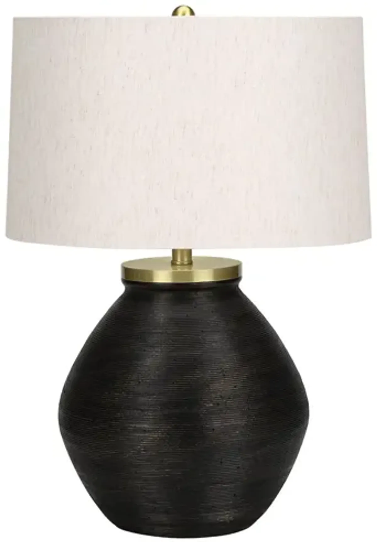 Black & Gold Concrete Table Lamp