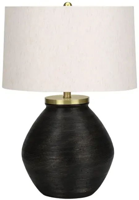 Black & Gold Concrete Table Lamp