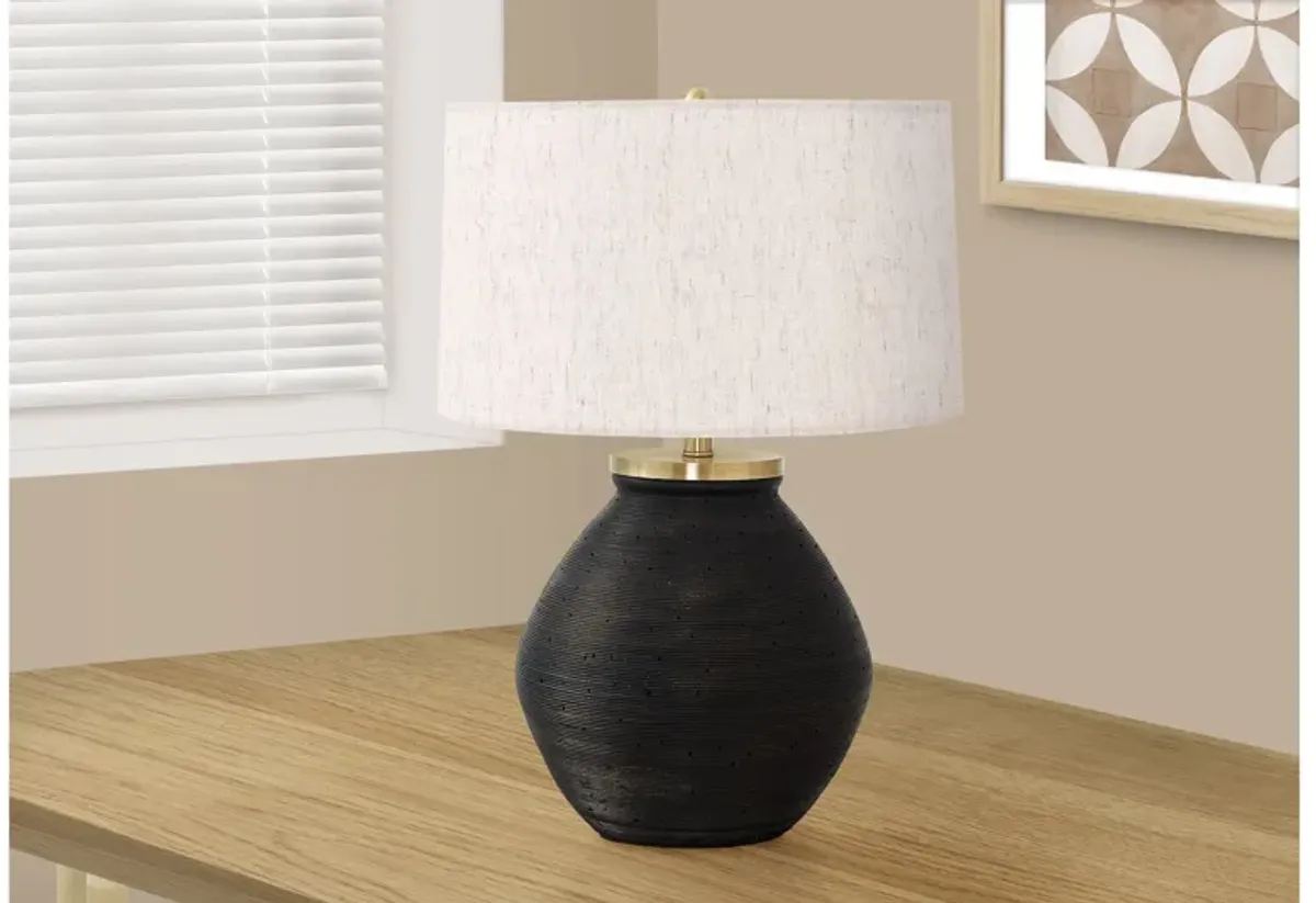 Black & Gold Concrete Table Lamp