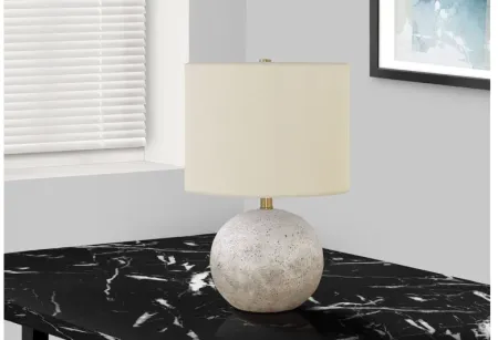 Grey Textured Concrete Table Lamp