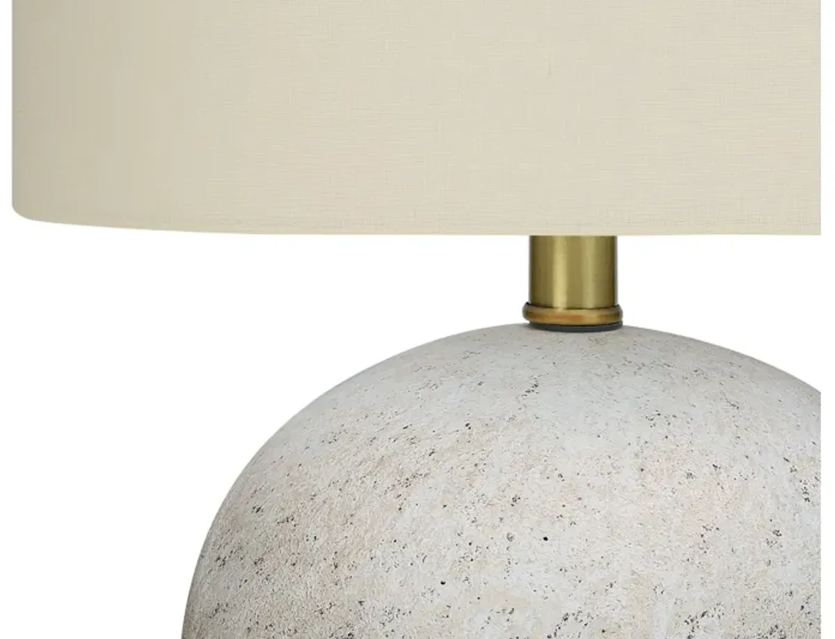 Grey Textured Concrete Table Lamp