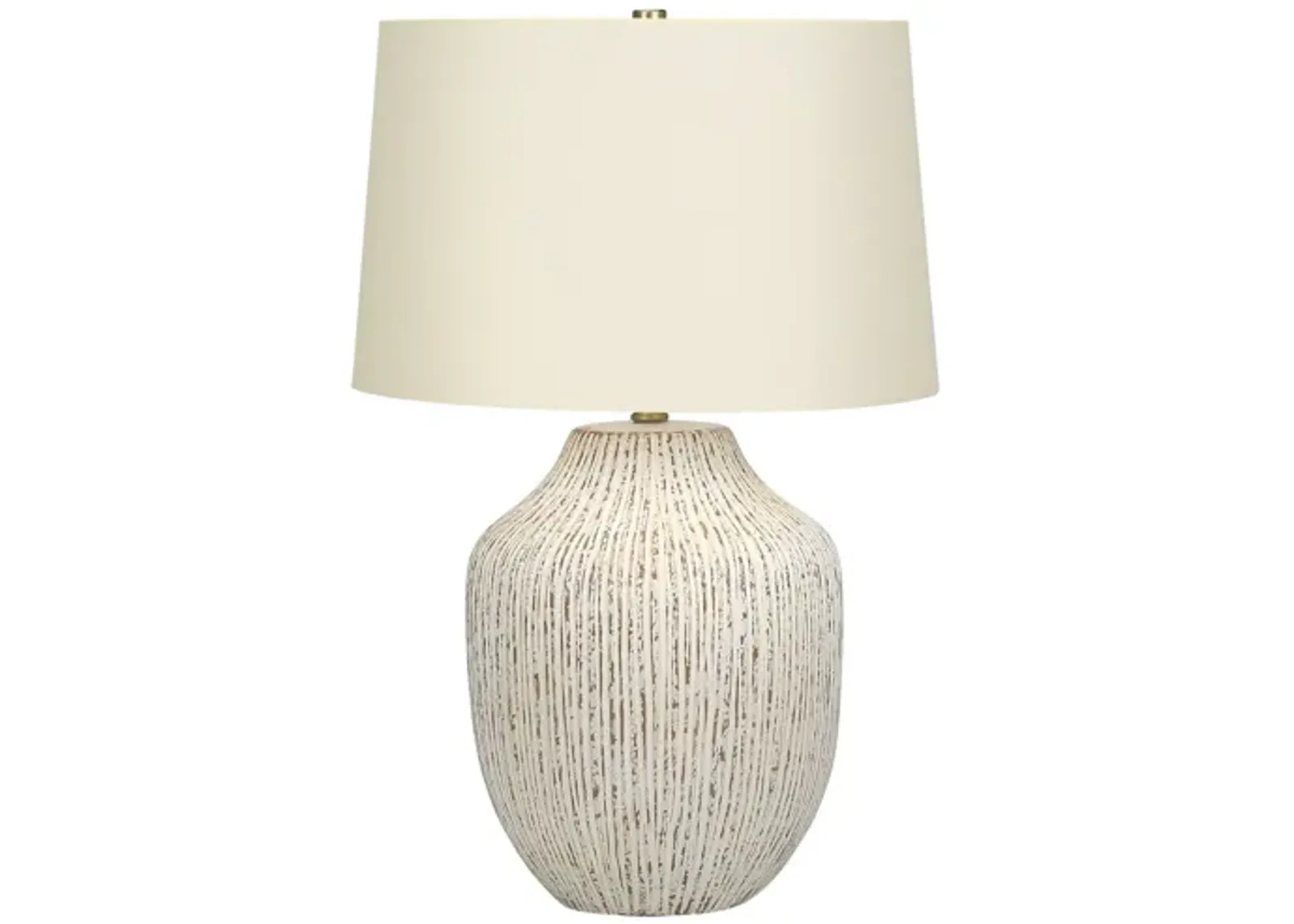 Cream Textured Ceramic Table Lamp