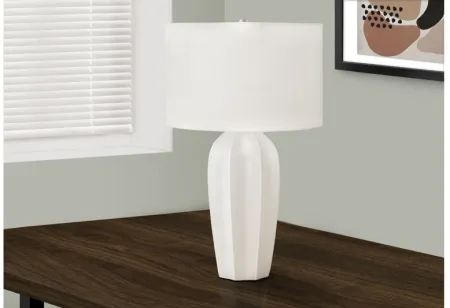 Cream Concrete Art Deco Table Lamp