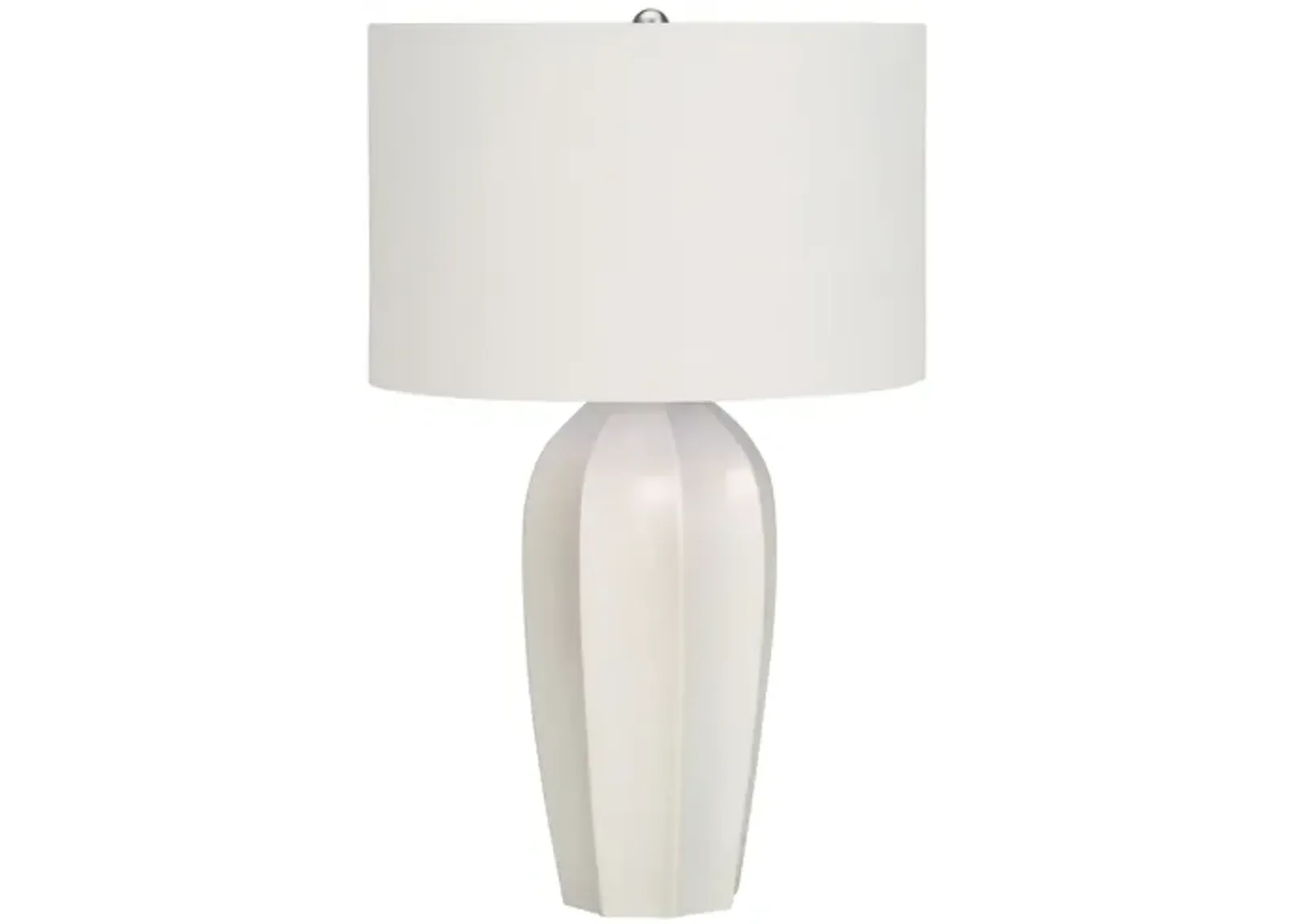 Cream Concrete Art Deco Table Lamp