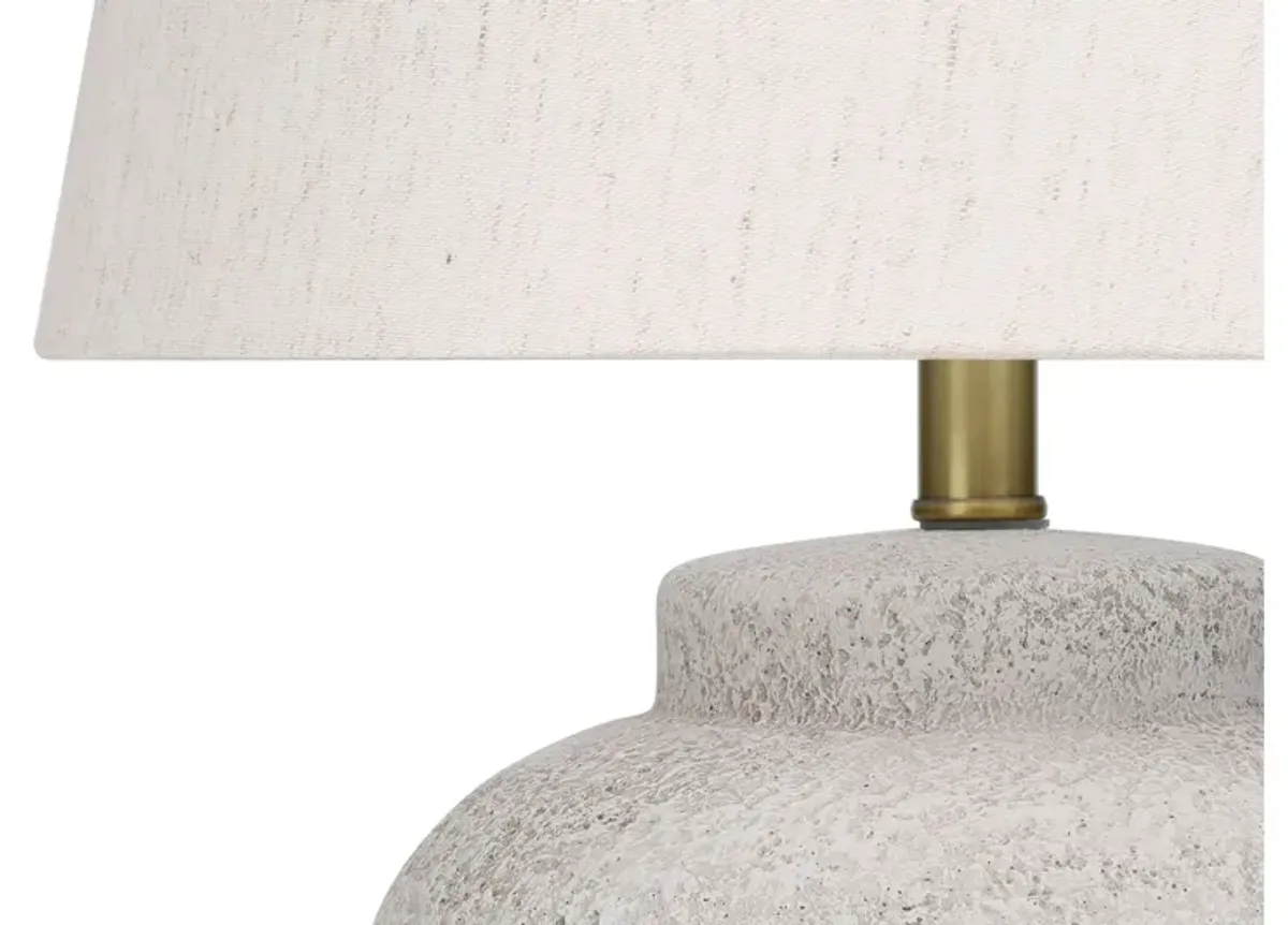 Concrete Urn-Shaped Textured Table Lamp