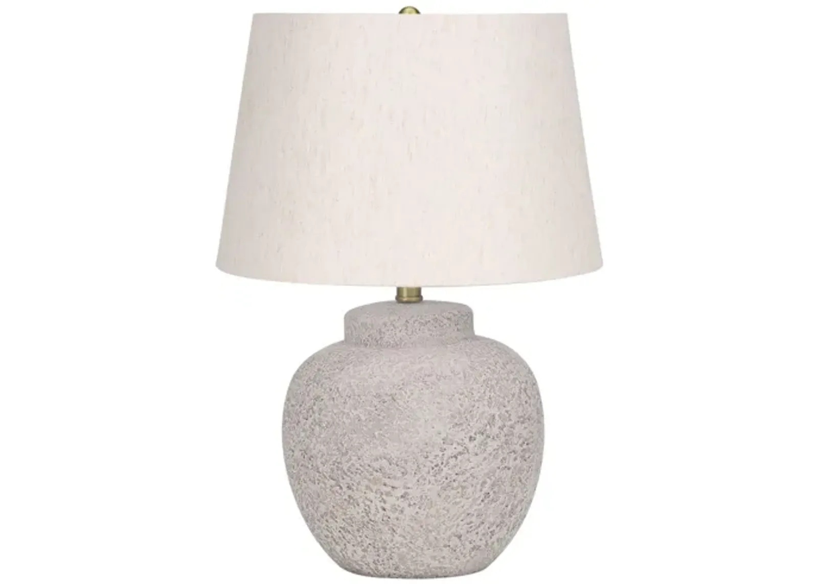 Concrete Urn-Shaped Textured Table Lamp