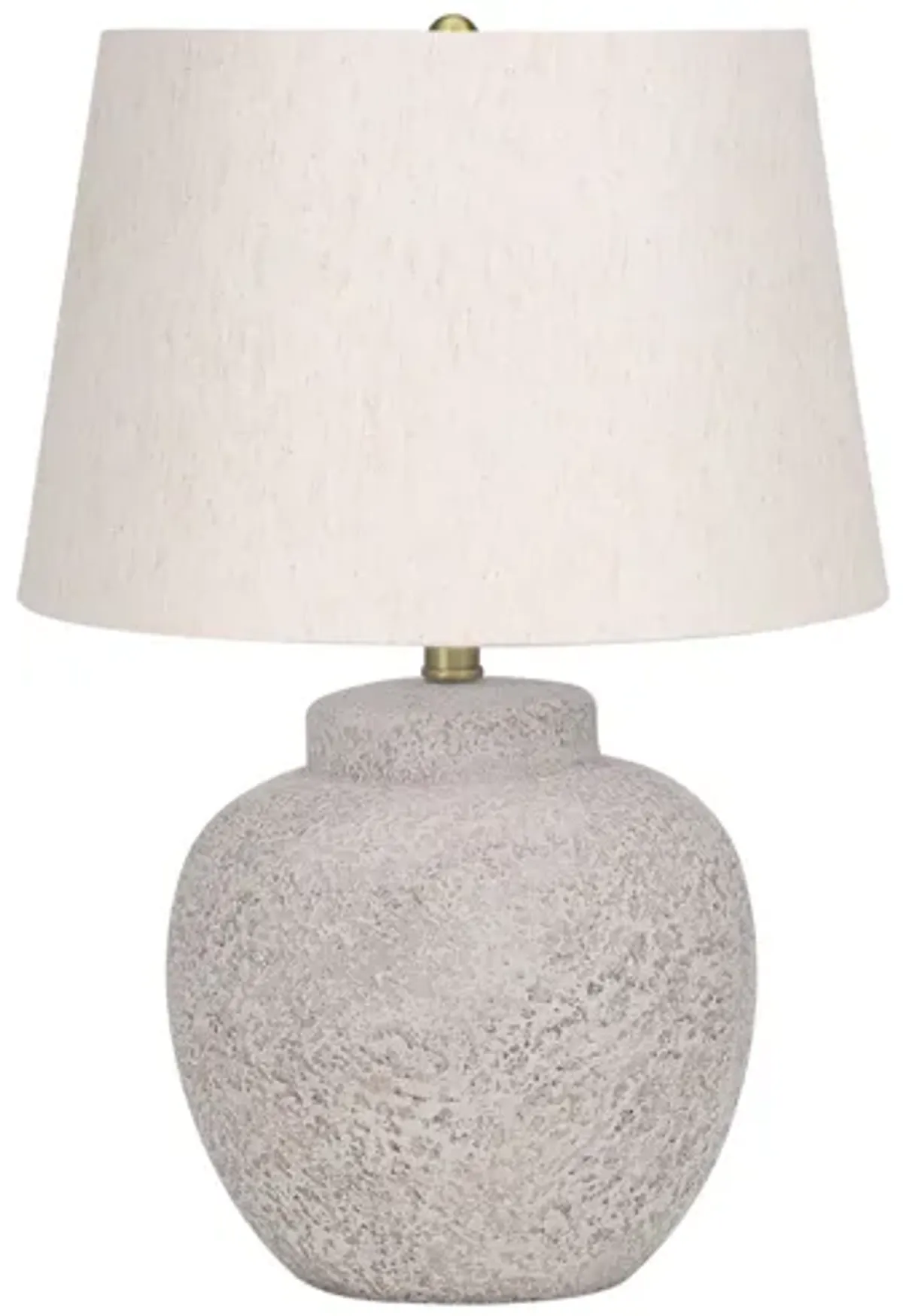 Concrete Urn-Shaped Textured Table Lamp