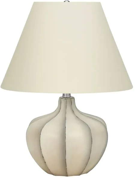 Cream Resin Gourd Table Lamp