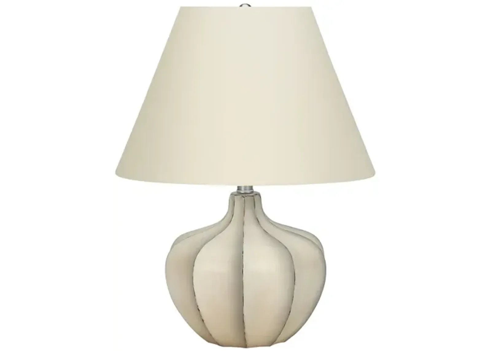 Cream Resin Gourd Table Lamp