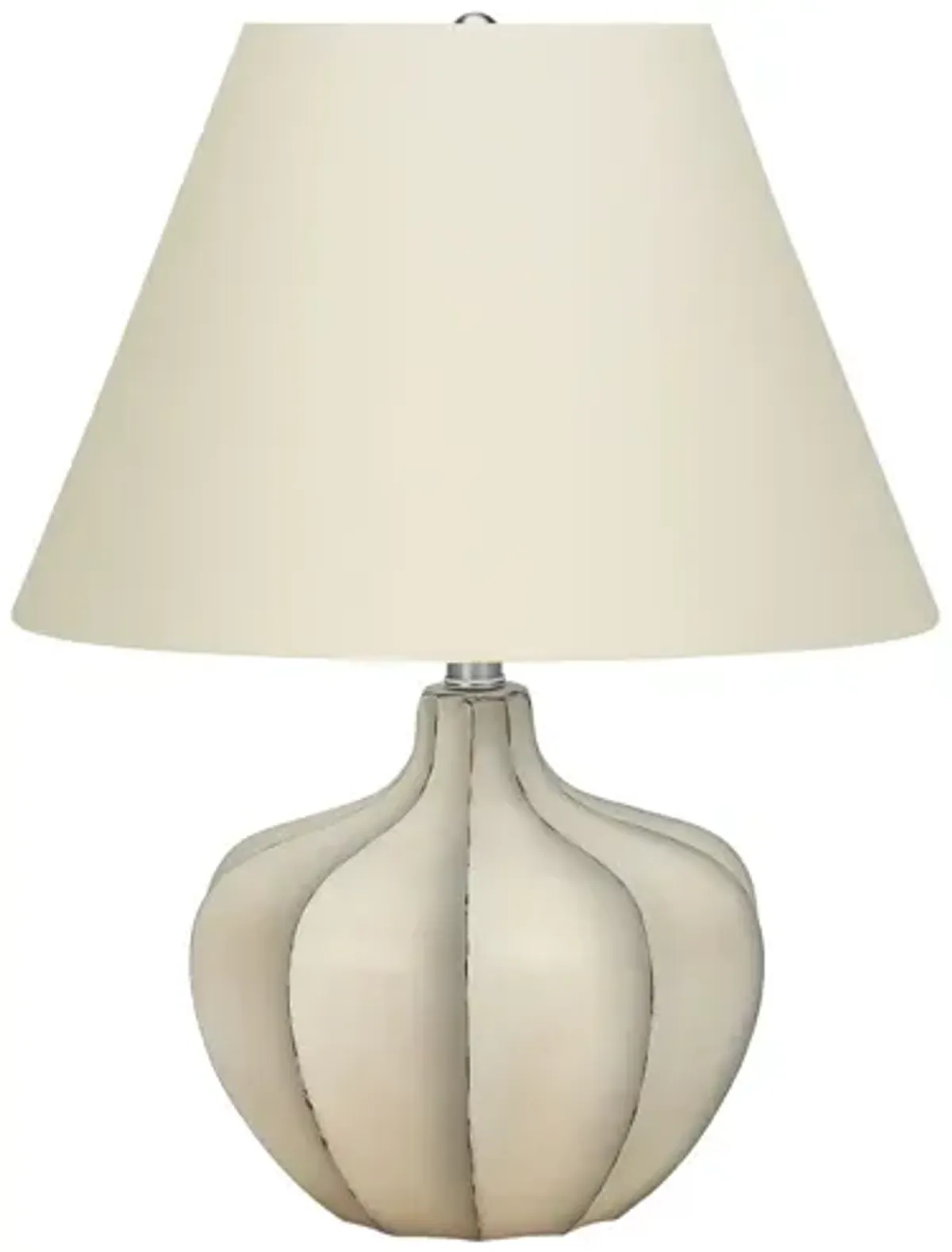 Cream Resin Gourd Table Lamp